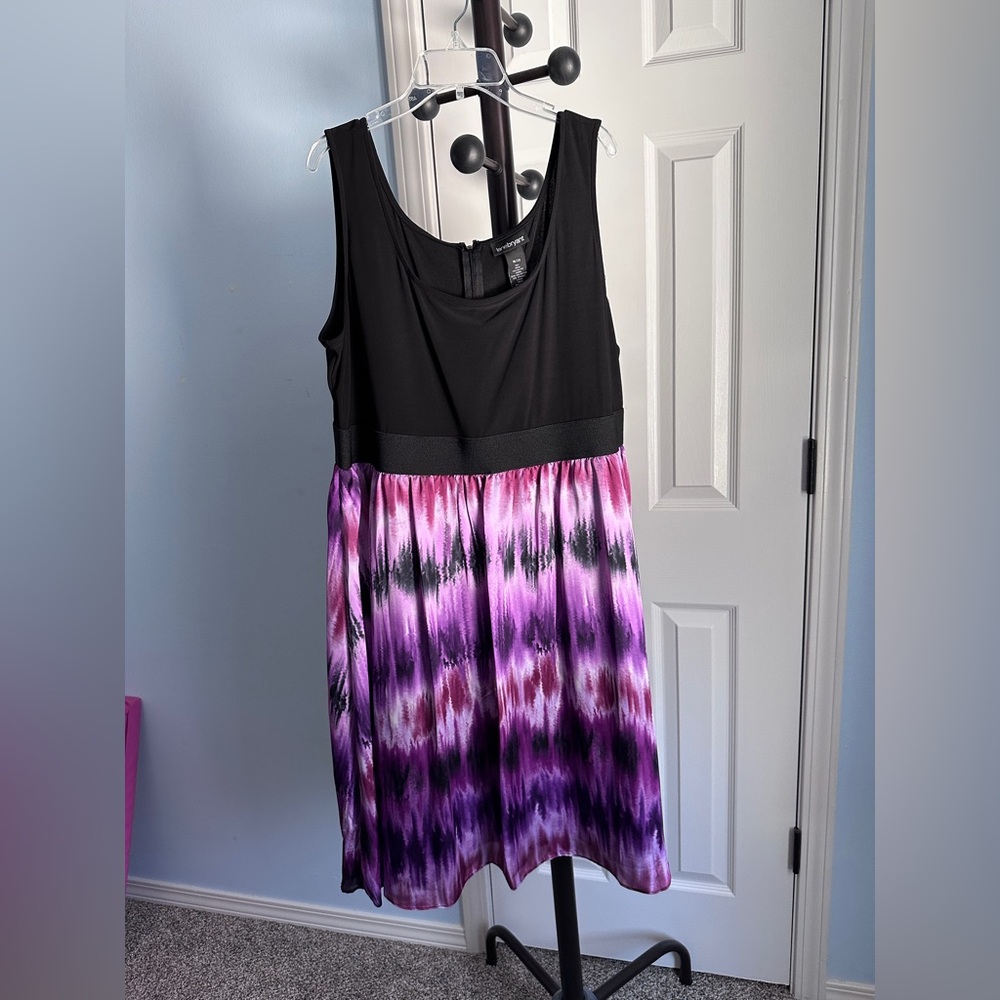 Lane Bryant Dress, Black and Purple, Perfect for summer, Size 18/20